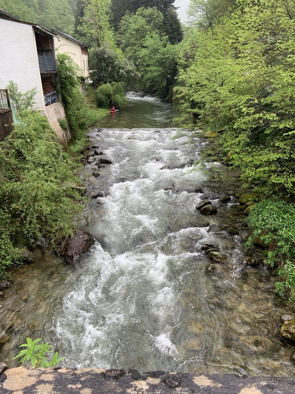 Le départ du pont de la Taule