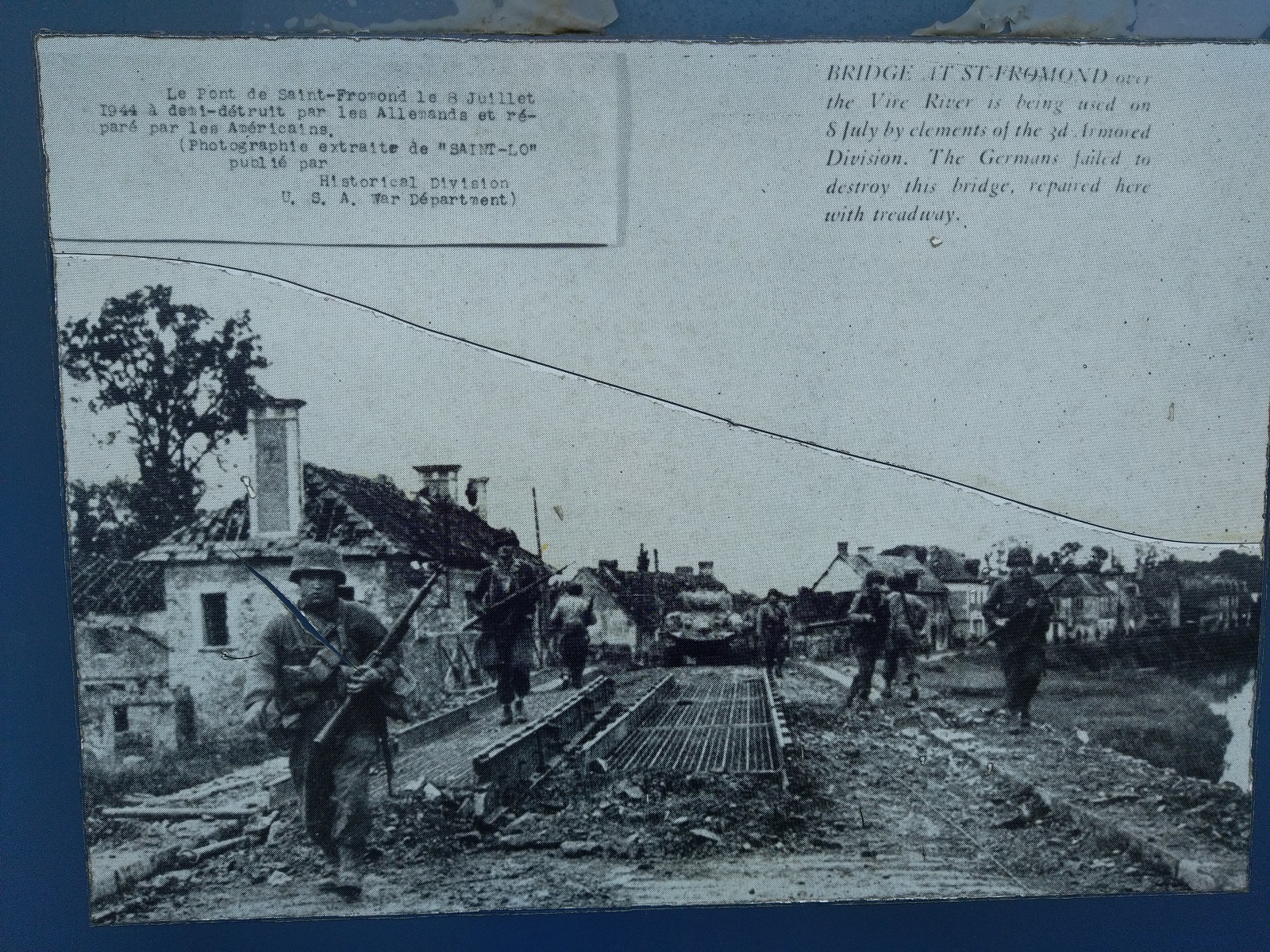 Pont de Saint-Fromond 12 juin 1945.jpg